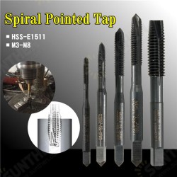 M3/M4/M5/M6/M8 HSS Nitride Coated Screw Tap Metric Spiral Hand Thread Screw Tap