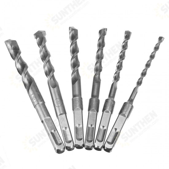 Masonry Hammer Drill Bit for Tiles Concrete Brick Hardened Chrome Alloy Steel Flat Drill Bit