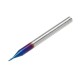 R0.5-R3 2 Flutes Tungsten Carbide End Mill HRC65 NACO Coated Ball Nose Milling Cutter