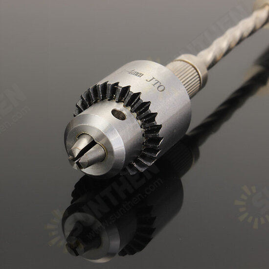 Semi-automatic Mini Hand Drill with 10 Twist Drills Chuck Clamping 0.3-4.0mm Reamer Pinhole Hand Drill