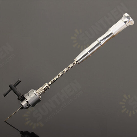 Semi-automatic Mini Hand Drill with 10 Twist Drills Chuck Clamping 0.3-4.0mm Reamer Pinhole Hand Drill