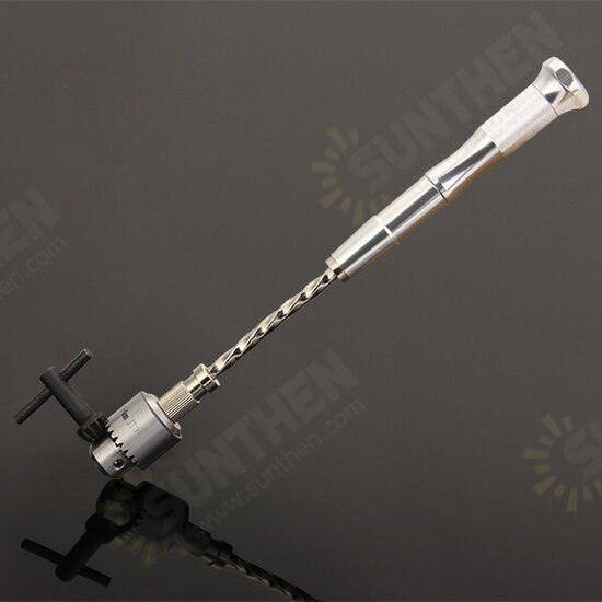 Semi-automatic Mini Hand Drill with 10 Twist Drills Chuck Clamping 0.3-4.0mm Reamer Pinhole Hand Drill Semi-automatic Mini Hand Drill with 10 Twist Drills Chuck Clamping 0.3-4.0mm Reamer Pinhole Hand Drill