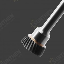 Single Groove Tungsten Steel Wood Carving Tool Grinding Head Milling Cutter N-type Inverted Cone Rotating Rotary File Single Groove Tungsten Steel Wood Carving Tool Grinding Head Milling Cutter N-type Inverted Cone Rotating Rotary File
