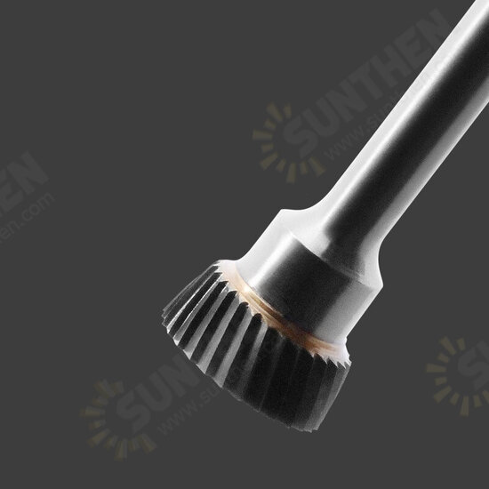Single Groove Tungsten Steel Wood Carving Tool Grinding Head Milling Cutter N-type Inverted Cone Rotating Rotary File Single Groove Tungsten Steel Wood Carving Tool Grinding Head Milling Cutter N-type Inverted Cone Rotating Rotary File