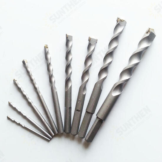 Triangular Handle Tungsten Alloy Twist Drill Bits For Pistol Percussion Woodworking Tools Triangular Handle Tungsten Alloy Twist Drill Bits For Pistol Percussion Woodworking Tools