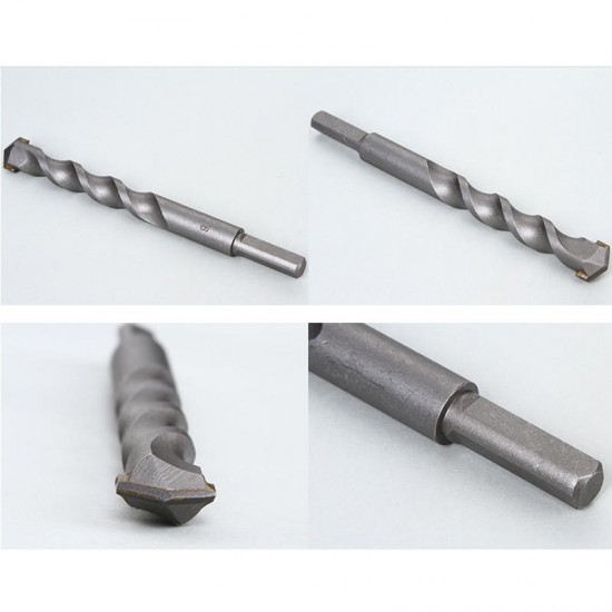 Triangular Handle Tungsten Alloy Twist Drill Bits For Pistol Percussion Woodworking Tools