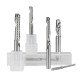 Tungsten Carbide Left Hand Single Flute End Mill 3.175mm Shank Spiral Milling Cutter Carbide CNC Router Bit Engraving Bit Tungsten Carbide Left Hand Single Flute End Mill 3.175mm Shank Spiral Milling Cutter Carbide CNC Router Bit Engraving Bit