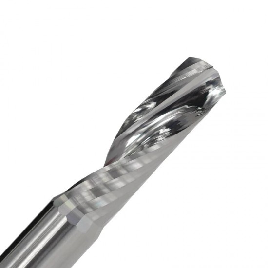 Tungsten Carbide Left Hand Single Flute End Mill 3.175mm Shank Spiral Milling Cutter Carbide CNC Router Bit Engraving Bit