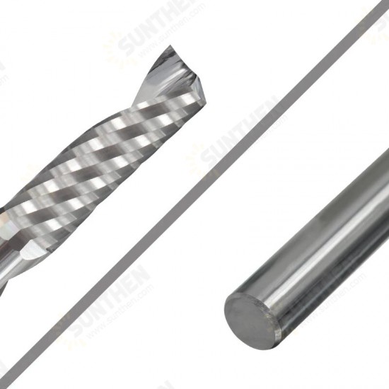 Tungsten Carbide Left Hand Single Flute End Mill 3.175mm Shank Spiral Milling Cutter Carbide CNC Router Bit Engraving Bit Tungsten Carbide Left Hand Single Flute End Mill 3.175mm Shank Spiral Milling Cutter Carbide CNC Router Bit Engraving Bit