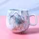 400ML Couple Water Water Glass Marbled Ceramic Cup Flamingo Unicorn Letter Coffee Cup