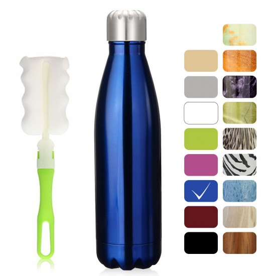 500ml Insulated Stainless Steel Water Vacuum Bottle Double-Walled for Outdoor Sports Hiking Running