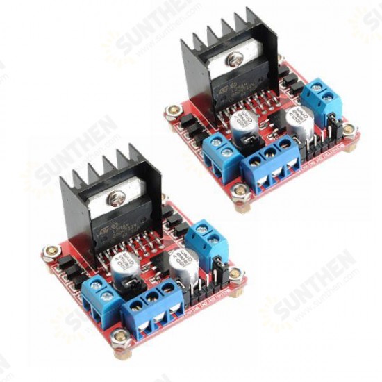 2Pcs L298N Dual H Bridge Stepper Motor Driver Board