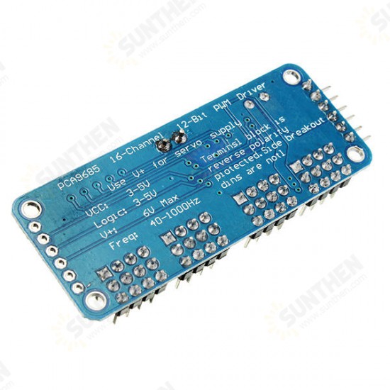 5Pcs PCA9685 16-Channel 12-bit PWM Servo Motor Driver I2C Module