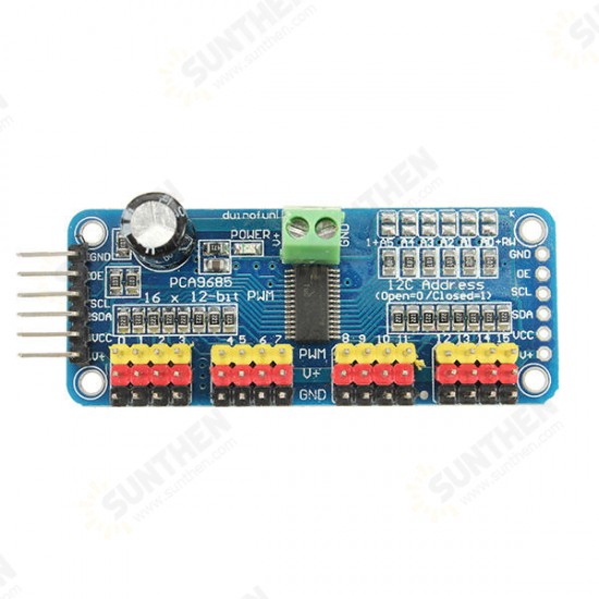 5Pcs PCA9685 16-Channel 12-bit PWM Servo Motor Driver I2C Module