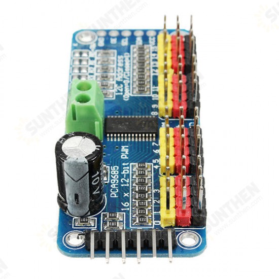 5Pcs PCA9685 16-Channel 12-bit PWM Servo Motor Driver I2C Module