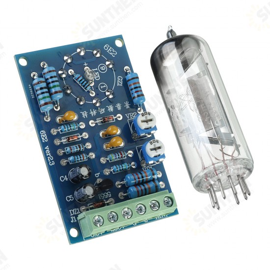 6E2 Indication Meter Audio Level Indicator Level Circuit Board Drive Board Adjustable Sensitivity for Amp Signal Amplifier