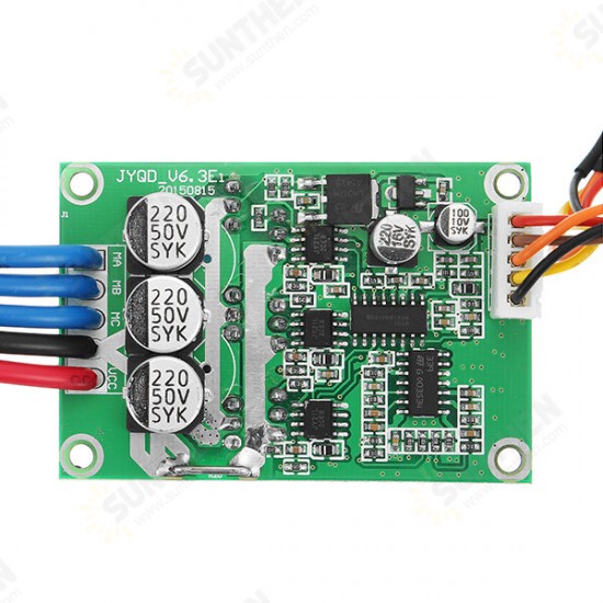 DC 12V-36V 500W High Power Brushless Motor Controller Driver Board Assembled No Hall