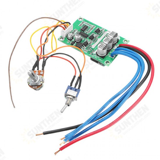 DC 12V-36V 500W High Power Brushless Motor Controller Driver Board Assembled No Hall