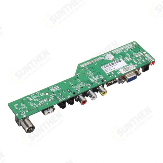 Digital Signal M3663.03B DVB-T2 Universal LCD TV Controller Driver Board TV/PC/VGA/HDMI/USB+7 Key Button+2ch 6bit 30pins LVDS Cable+1 Lamp Inverter