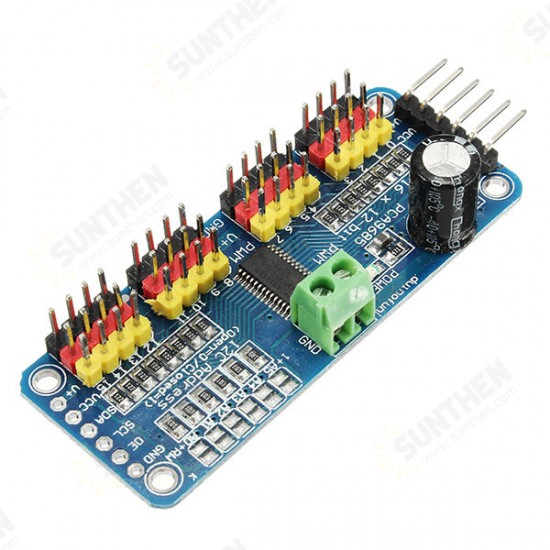 PCA9685 16-Channel 12-bit PWM Servo Motor Driver I2C Module