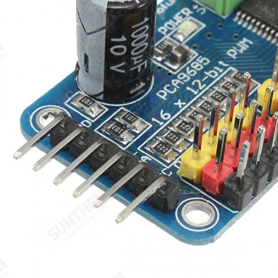 PCA9685 16-Channel 12-bit PWM Servo Motor Driver I2C Module