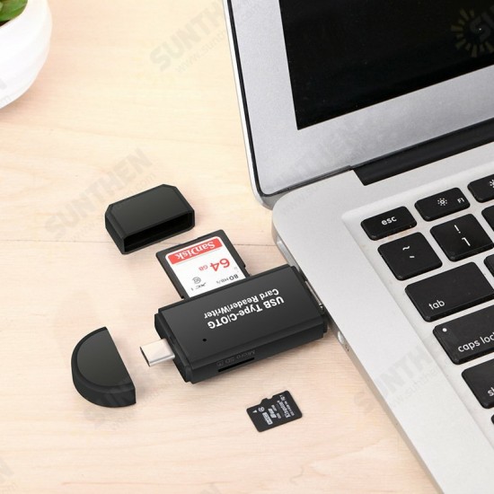 3 in 1 Multifunction Card Reader 480Mbps High Speed Type-c USB 2.0 Micro Usb Tf Memory Card OTG Card Reader