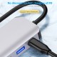 4 in 1 Type-C Hub Docking Station Adapter with USB 3.0 / PD Fast Charger / HDMI / VGA for MacBook Smartphone Televisions Projectors