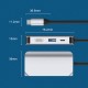 4 in 1 Type-C Hub Docking Station Adapter with USB 3.0 / PD Fast Charger / HDMI / VGA for MacBook Smartphone Televisions Projectors