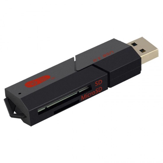C307 USB 3.0 High-Speed Transmission TF/ SD Memory Card Reader OTG Adapter Supports up to 512GB for Macbook/ Windows System