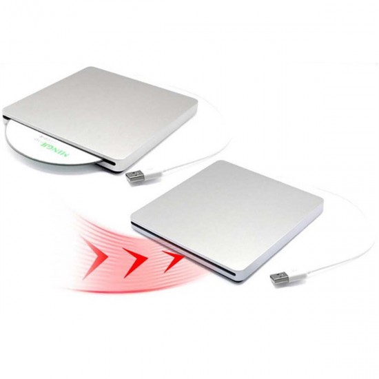 Slim USB External CD Burner Reader Player CD / DVD Player Optical Drive for PC Laptop Windows