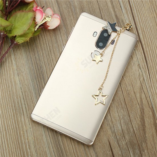 Universal 3.5mm Stars Decoration Dirtproof Plug for Samsung Xiaomi HUAWEI Non-original