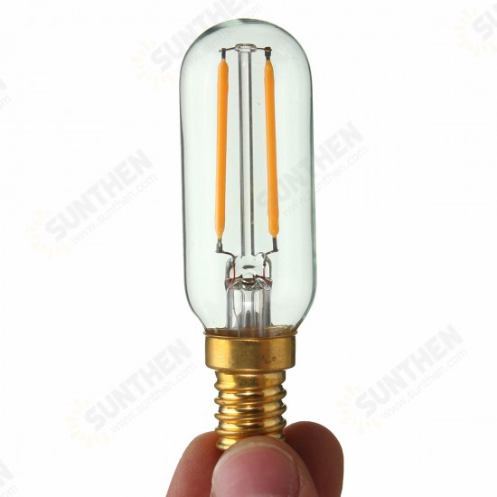 220V 2W E14 COB Dimmable Screw Base Edison Retro Light Bulb Pure/Warm White