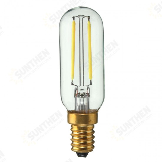 220V 2W E14 COB Dimmable Screw Base Edison Retro Light Bulb Pure/Warm White