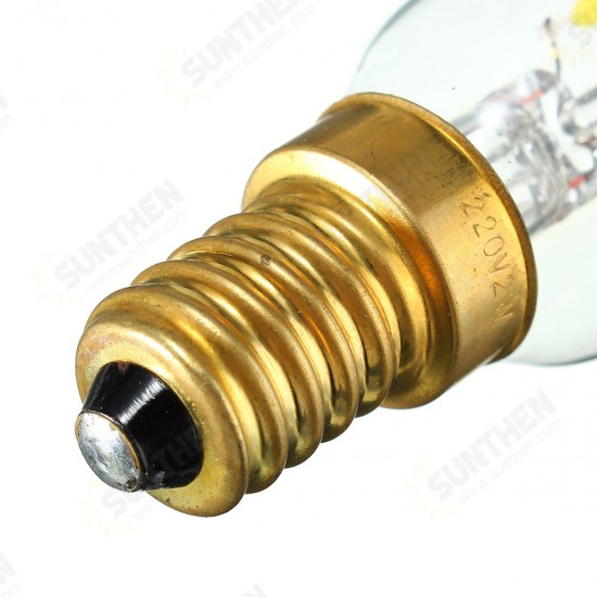 220V 2W E14 COB Dimmable Screw Base Edison Retro Light Bulb Pure/Warm White