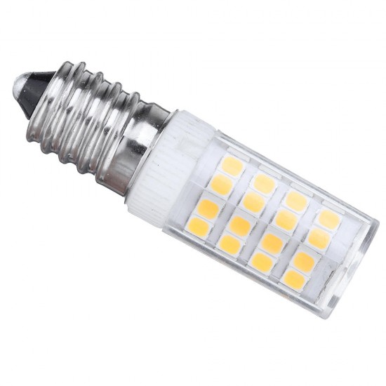 AC110-240V E14 5W 2835 No Stroboscopic 52 LED Ceramic Corn Light Bulb for Indoor Home Decoration