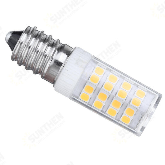 AC110-240V E14 5W 2835 No Stroboscopic 52 LED Ceramic Corn Light Bulb for Indoor Home Decoration