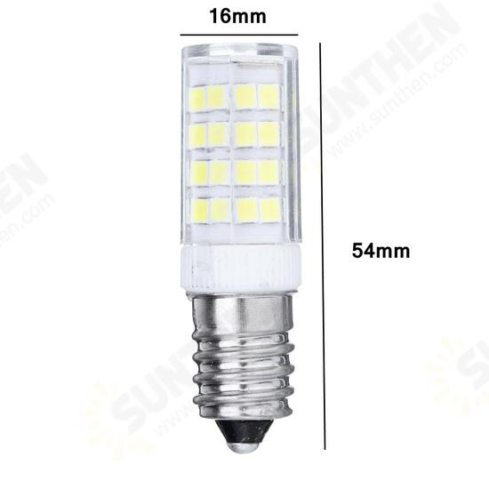 AC110-240V E14 5W 2835 No Stroboscopic 52 LED Ceramic Corn Light Bulb for Indoor Home Decoration