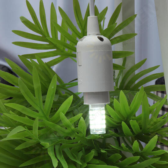 AC110-240V E14 5W 2835 No Stroboscopic 52 LED Ceramic Corn Light Bulb for Indoor Home Decoration