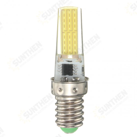 Dimmable E11 E12 E14 E17 G4 G8 G9 BA15D 2.5W LED COB Silicone Pure White Warm White Light Bulb 110V