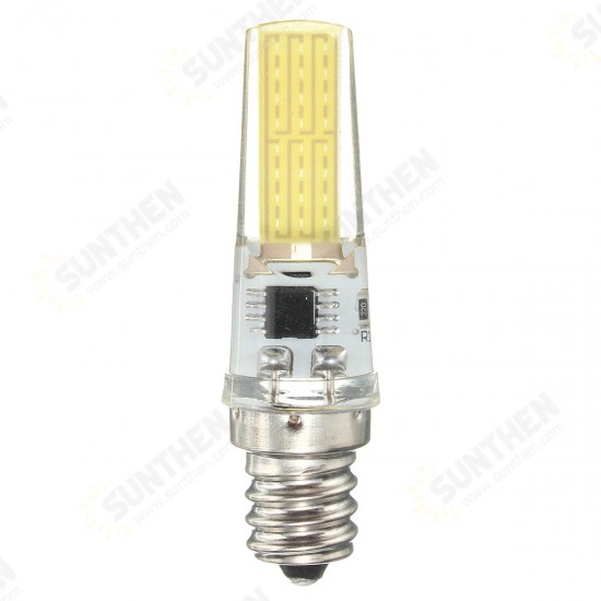 Dimmable E11 E12 E14 E17 G4 G8 G9 BA15D 2.5W LED COB Silicone Pure White Warm White Light Bulb 110V