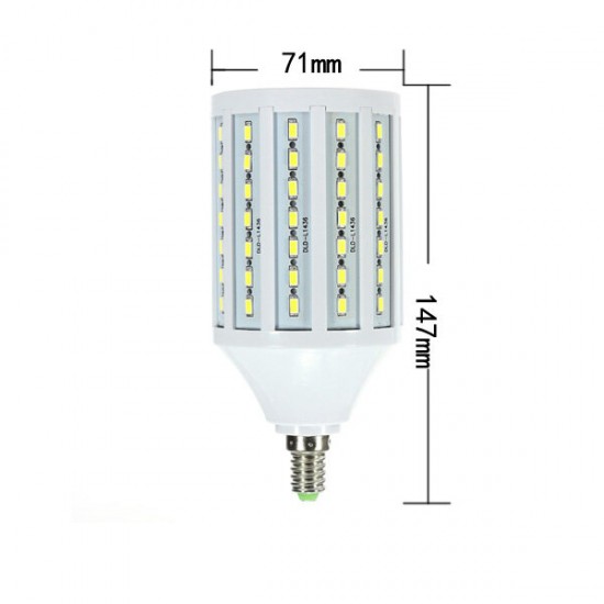 E14 25W White/Warm White 5630 SMD 102 LED Corn Light Bulbs 110V