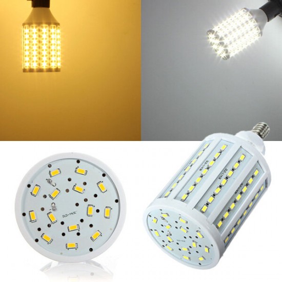 E14 25W White/Warm White 5630 SMD 102 LED Corn Light Bulbs 110V