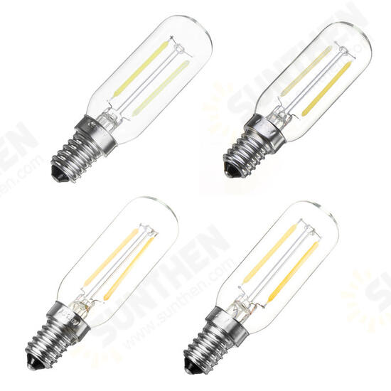 E14 2W 120LM COB T25 Warm White Pure White LED Light Bulb AC220V AC110V