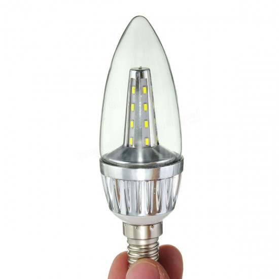 E14 3.5W 24 SMD 3014 LED Waem White White Candle Light Lamp Bulb AC220V