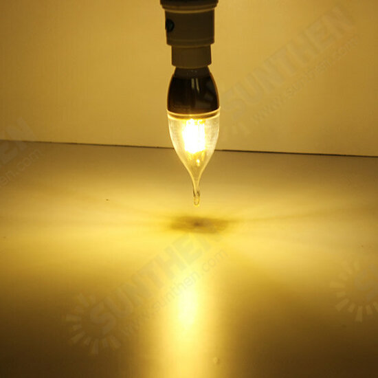 E14 4W Warm White SMD3014 LED Candle Light Lamp Bulbs 85-265V