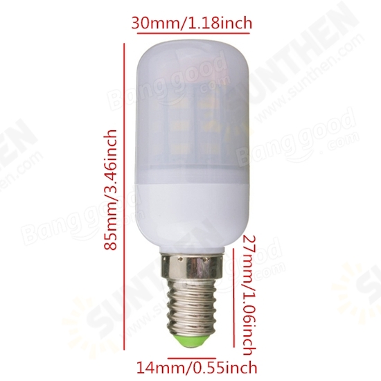 E14 4W White/Warm White 5730SMD LED Corn Bulb Light Ivory Cover 220V