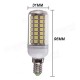 E14 5.5W LED Bulb 69 SMD 5050 Pure White/Warm White Bright Corn Light Lamp AC 110V