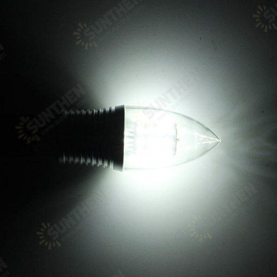 E14 5W 7W 9W 12W SMD 2835 Sliver LED Candle Light Bulb Chandelier Lighting AC85-265V