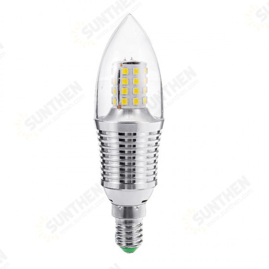 E14 5W 7W 9W 12W SMD 2835 Sliver LED Candle Light Bulb Chandelier Lighting AC85-265V E14 5W 7W 9W 12W SMD 2835 Sliver LED Candle Light Bulb Chandelier Lighting AC85-265V