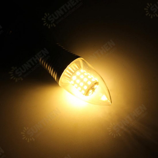 E14 5W 7W 9W 12W SMD 2835 Sliver LED Candle Light Bulb Chandelier Lighting AC85-265V